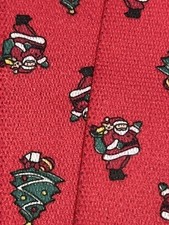 Vintage CAS W Germany Santa Claus Elastic Red Suspenders Brass Clips Christmas