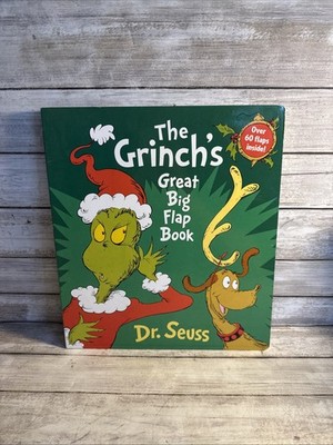 New! Dr. Seuss The Grinch's Great Big Flap Book (Board Book) Ships Free