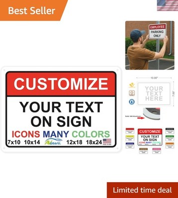 Custom Signs Outdoor Metal for Home Office Business, Personalized, Door, Porc...