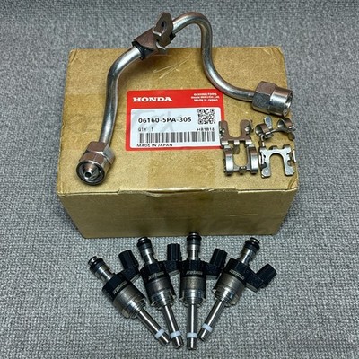 NEW Honda OEM Fuel Injector Kit 1.5L Turbo Injector Set & Fuel Pipe 061605PA305