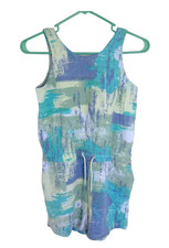 Athleta Girl Blue Green Havin a Great Time Romper Size Large / 12