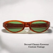 COOL-RAY Polaroid 125 Vintage Sunglasses w/New, Custom Bottle Green Lenses