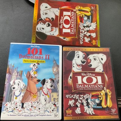 Disney 101 DALMATIANS - 1  I & 2  II Patch s London Adventure - 2 DVD set