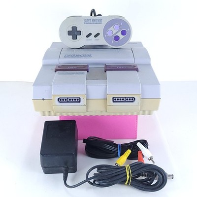 Super Nintendo SNES Console w/Controller, Power Supply & AV Cable