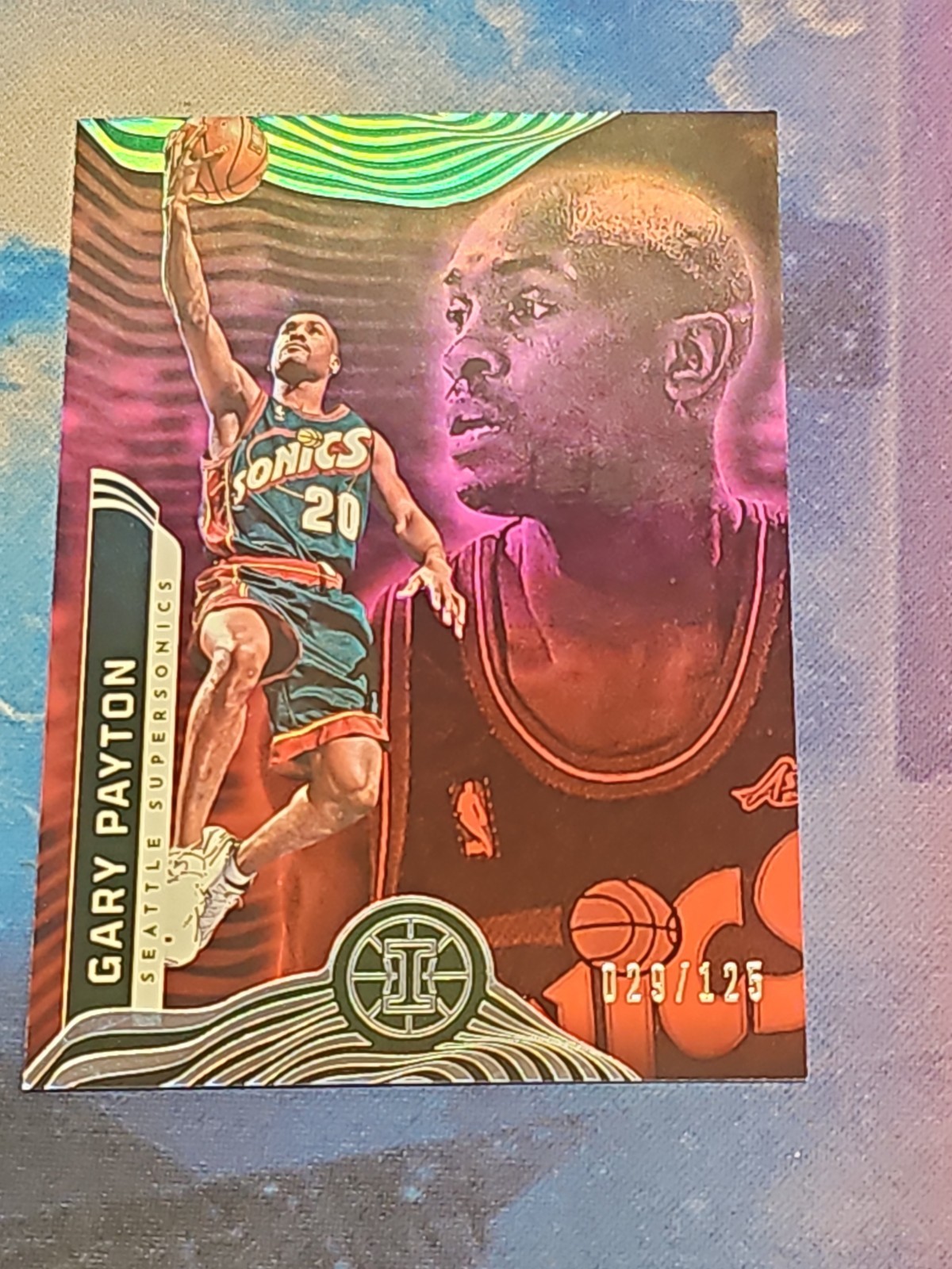 2021-22 Panini Illusions - Gary Payton #146 Trophy Collection Ruby /125