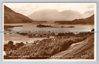 R793455 Macdonalds Burial Isle Loch Leven and Glencoe Village Valentine RP