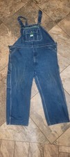 Liberty Overalls Men 44x29 Bib Blue Denim Jean Workwear Carpenter Painter Farmer