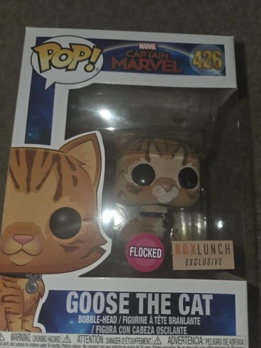 Funko Pop! Captain Marvel - Goose The Cat (Flocked) #426 Boxlunch Exclusive