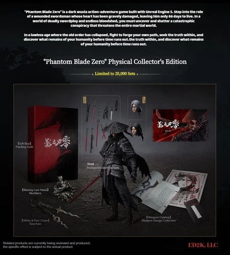 NEW INART 1/12 Phantom Blade Zero Physical Collector's Edition Action Figure - product listing photo