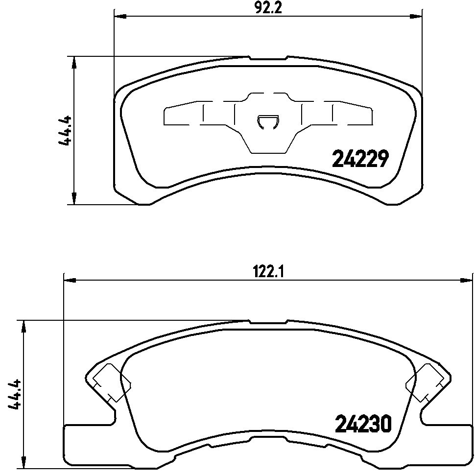 Für BREMBO P 16 011 Brake Pad Set, disc brake P 16 011 Brake pads set front , f - Bild 4
