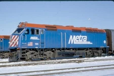 Metra 193 F40PHM-2, Aurora, Il, 01/93; Kodachrome Original  