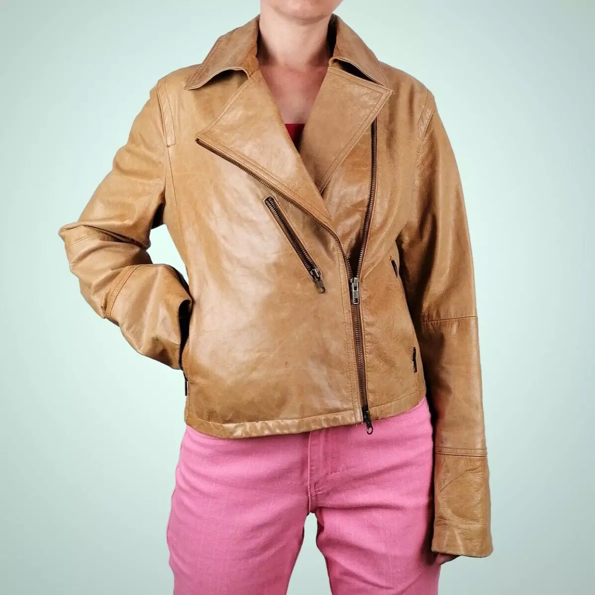 Stefanel leather best sale jacket