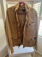 Ralph Lauren Womans Size M Brown Jacket With Hoodie Nwt