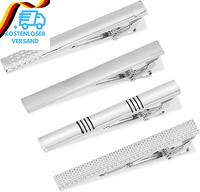 Molain 4 StüCk Herren Krawattennadel, Tie Clip Set, Silber Krawattenklammer Klas