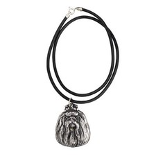 Maltese - Necklace with dog, silver-plated pendant for dog fan, unique jewelry b