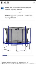 Machrus Upper Bounce Trampoline 14FT Recreational Trampolines with Enclosure