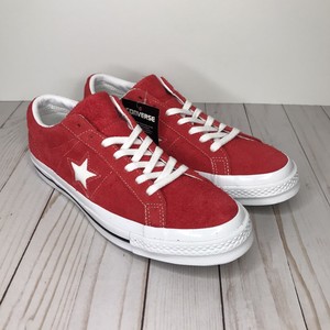 converse red suede