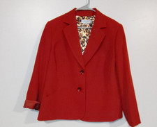 Kasper Women Jacket Blazer SIZE 14W 2 Buttons Vintage Professional work career
