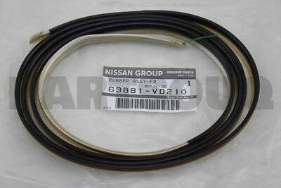 63881VD210 Genuine Nissan RUBBER ASSY-OVER FENDER,FRONT