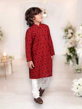 Cotton Traditional Kurta Pajama Set for Boys - Ethnic Wear