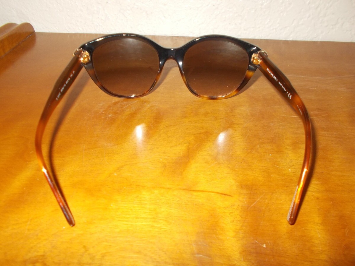 Burberry B 4242 3632/13 Black Tortoise Frame Brown Lenses 