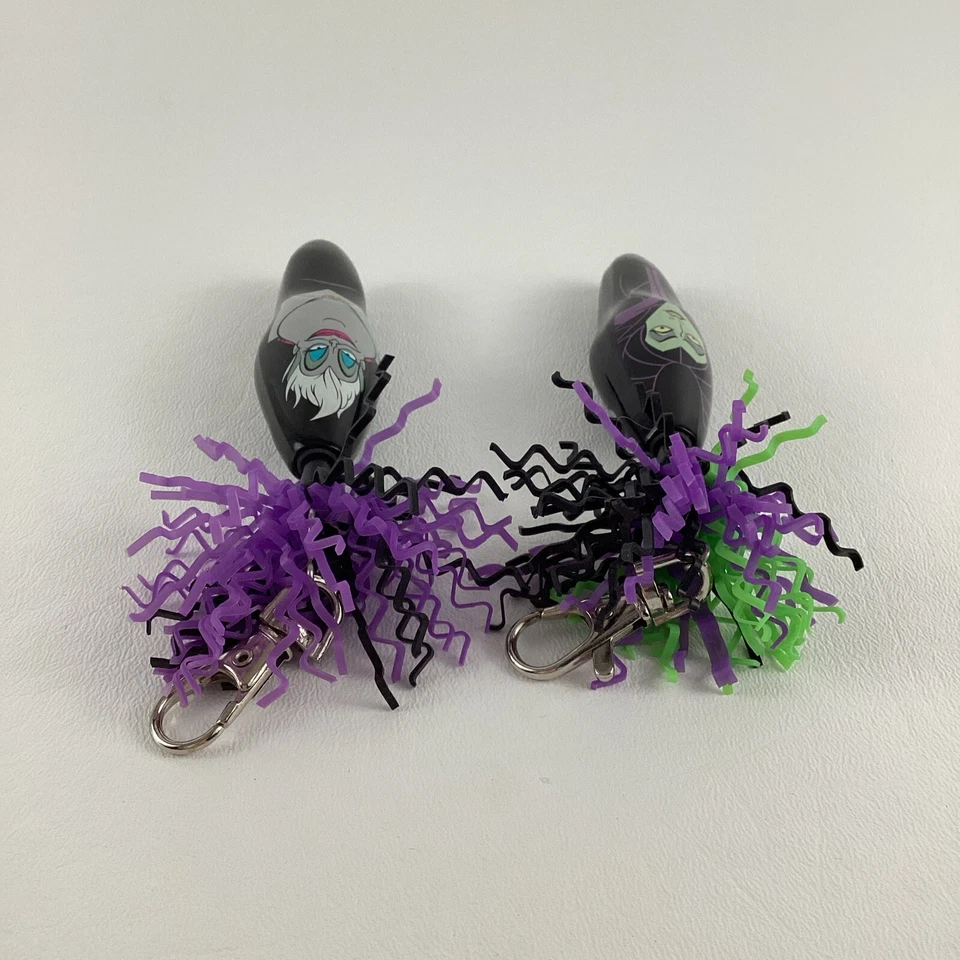 Kooky Klickers Disney Villanos Maléfica Úrsula Tinta Pluma Llavero Malvado Conjunto Lote Foto 4 de 4