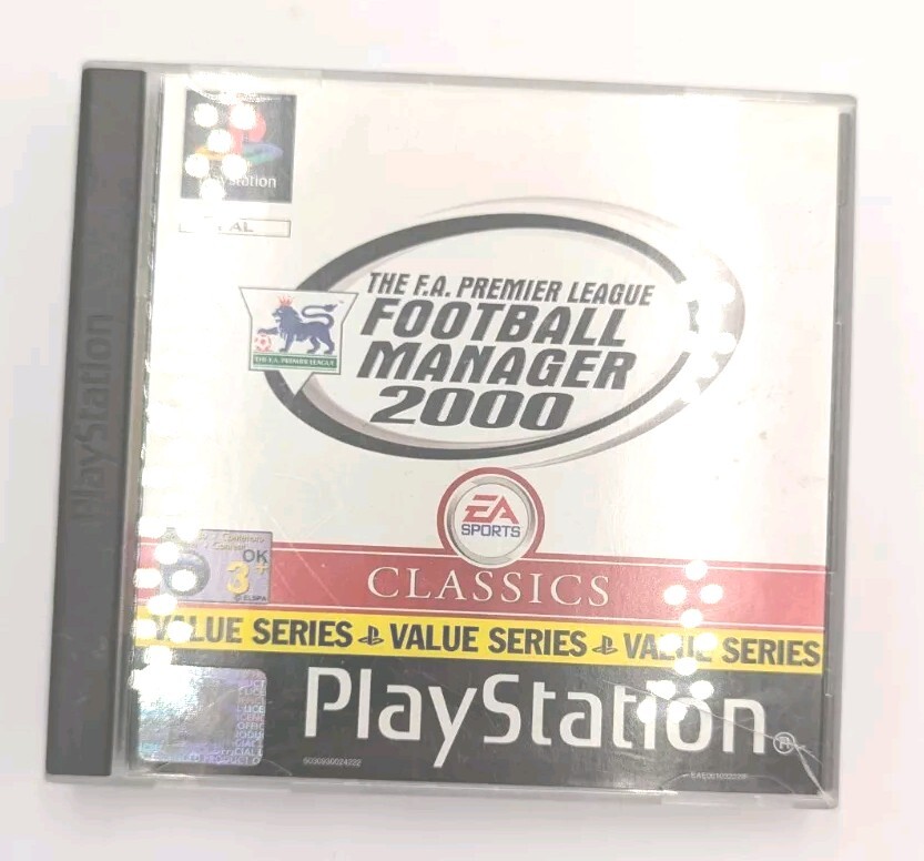Football Manager 2000 PS1 Playstation Game Manual PAL
