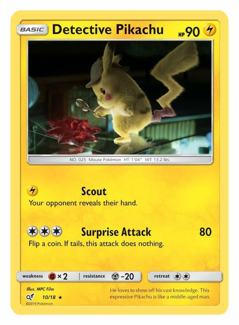 Detective Pikachu Pokémon TCG Cards for sale | eBay