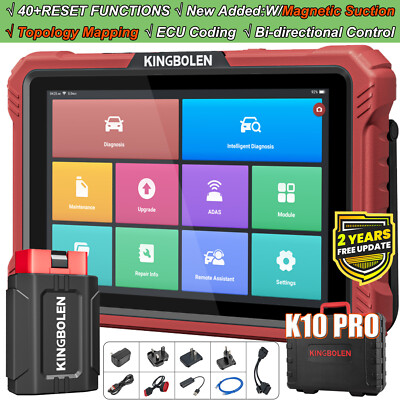 KINGBOLEN K10 PRO Bidirectional ECU Coding OBD2 Scanner Car Diagnostic Tool TPMS