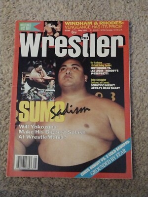 Vintage The Wrestler Magazine May 1993 Yokozuna Chris Benoit 2 Cold Scorpio