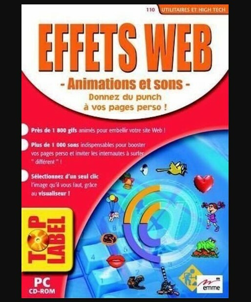 PC Effets Web neuf sous blister animations interactives sans coder