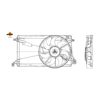 NRF 470112 Lüfter Motorlüfter Motorkühler Lüftermotor Lüfterrad Kühlerlüfter