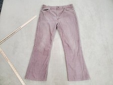 VINTAGE Levis Pants Mens 35x29 Brown 517 Corduroy Boot Cut Talon Zip USA 80s