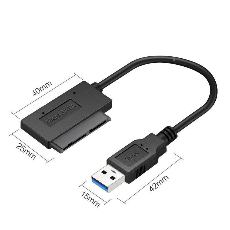Adaptateur MSATA Vers Micro SATA 1.8" 16 Broches - Pour Disque SSD Intel, Samsung, Toshiba - Carte De Conversion