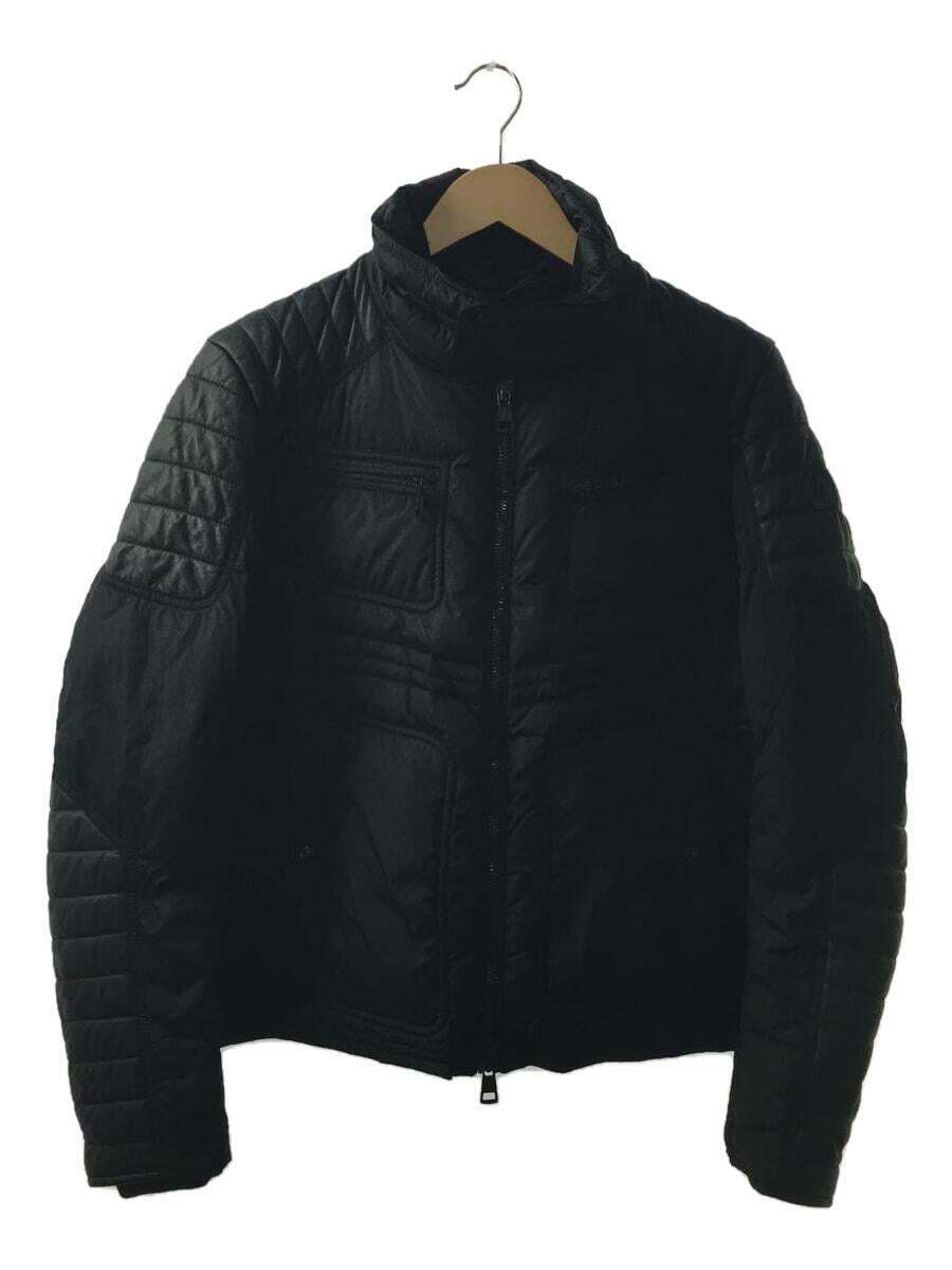 MONCLER DIMITRI Leather switching down jacket 2 nylon black 41305 