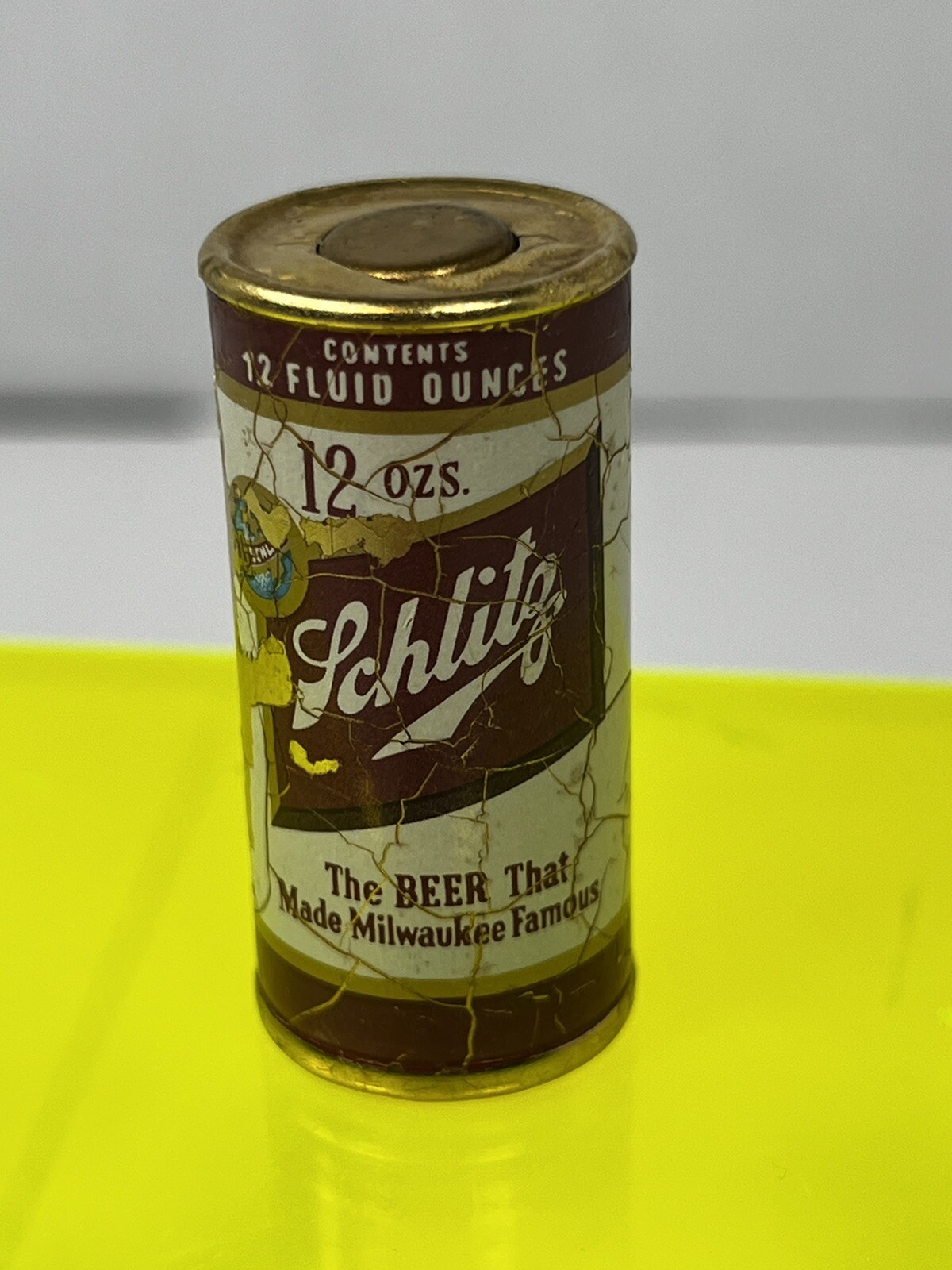 Vintage Schlitz Beer Can Shaped Retractable Bottle Opener W. Germany