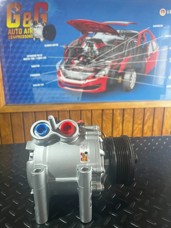 AJUSTE DE COMPRESOR DE AIRE ACONDICIONADO Chevy Trailblazer GMC Envoy Bravada OEM EE. UU. Reman 77561 Foto 2 de 4