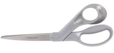 8" SILVER SPARKLE GLITTER SCISSORS Fiskars 194514 Brand NEW Ergonomic Handle