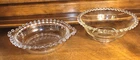 Imperial Clear Glass Candlewick Set of 2 Vintage  6” Dessert &  5” Berry Bowl