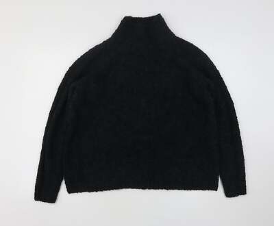 LOFT Damen Pullover grün hochgeschlossen Acrylmischung Größe S