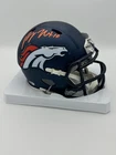 Bo Nix Signed Riddell Denver Broncos Speed Mini Helmet COA Hologram