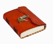 Handmade Leather Journal Diary with Lock for men and women Best for Travel Diary