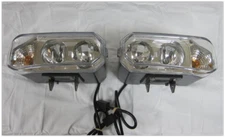 Super Bright~Hiniker Headlight Quad Halogen Snow Plow Lights w/Turn Signals
