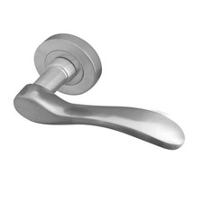 Turin Door Handle Sets Designer Internal Door Handles on Rose Chrome