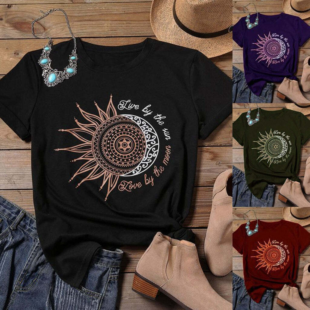Stylish women's printed casual T-shirt for everyday wear