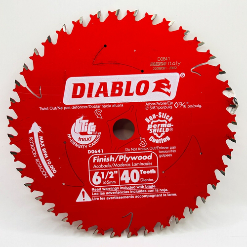 6 1 2 In X 40 Tooth Finish Circular Saw Blade 6 1 2 In X 40 Tooth Finish Circular Saw Blade