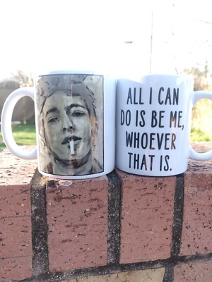 Bob Dylan portrait and quote coffee mug - 11 oz mug - All I can do is be me