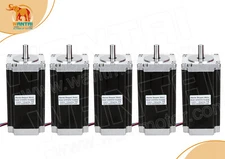 Wantai 5PCS NEMA23,428oz-in,4.2A,8mm shaft, 2phase,carving,CNC Router Plasma Cut