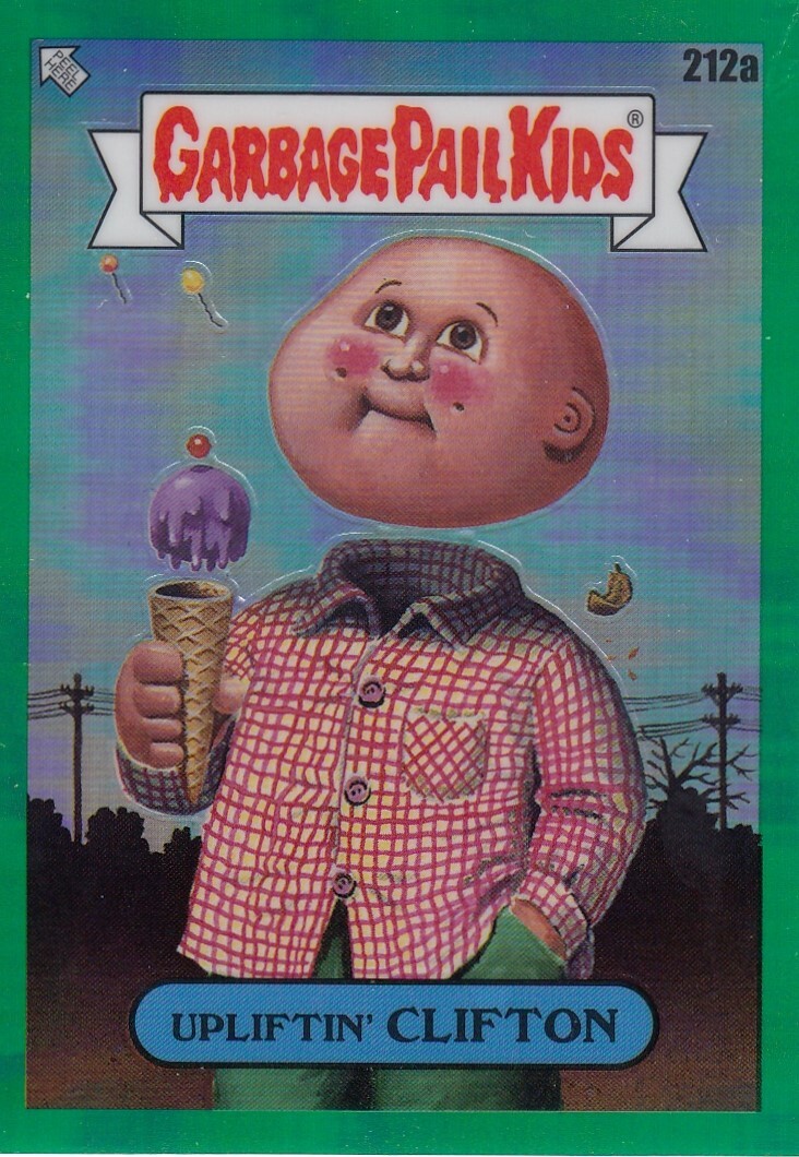 2023 Topps Chrome GPK Clifton #212A Green Refractor Upliftin