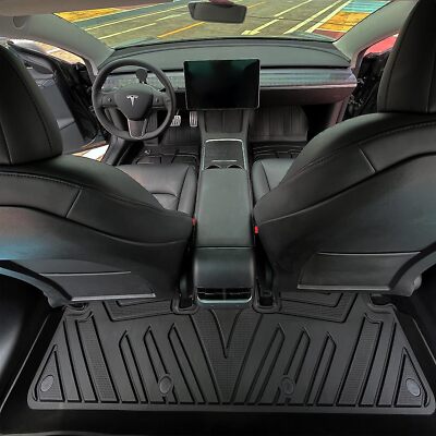 Floor Mats Custom Fit Floor Mats for Tesla Model 3 2017-2023. Heavy Duty TPE